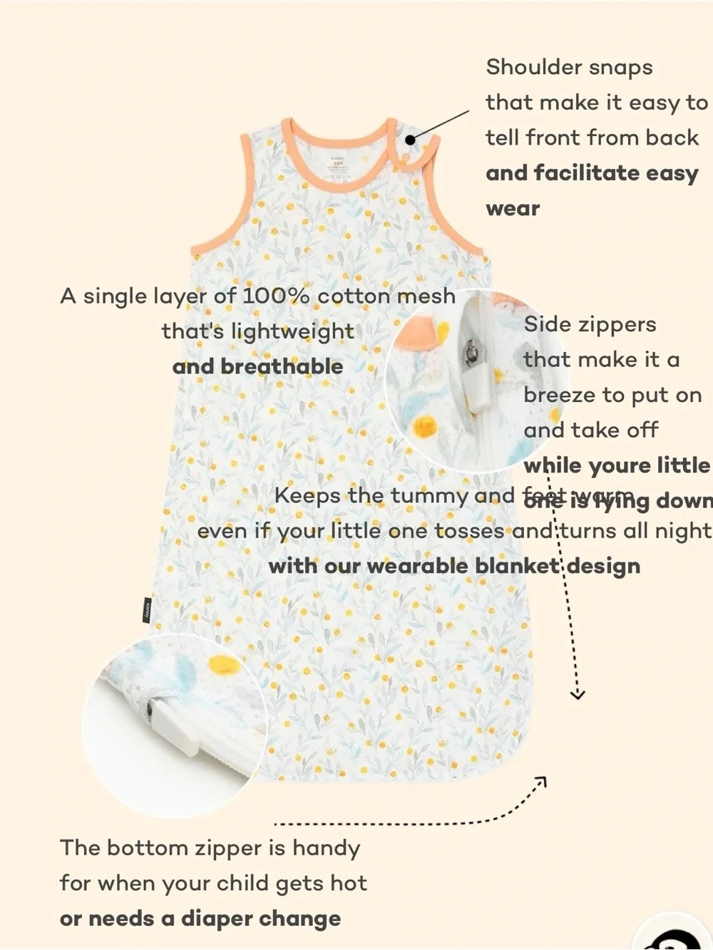 Cotton Mesh Sleeping Bag